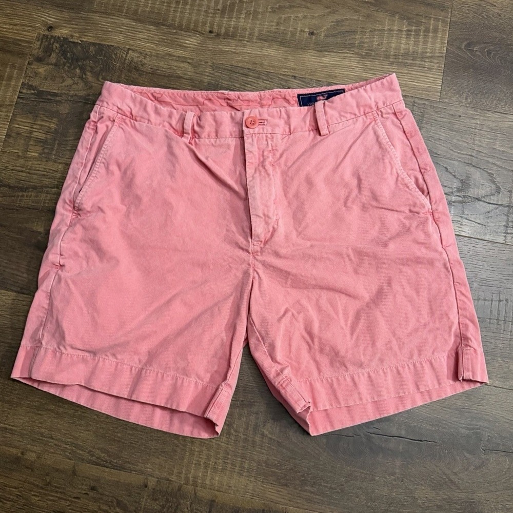Vineyard Vines Men's Pink Chino Shorts Size 34 Cotton Casual Preppy